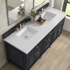 Lorelai 72" Double (Vanity Only Pricing) in Black Onyx